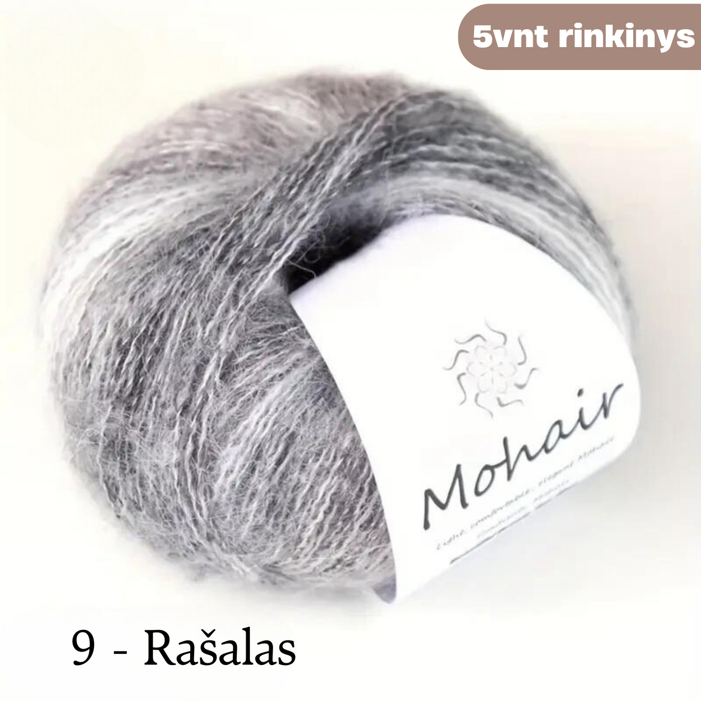 Moherio mezgimo siūlų rinkinys