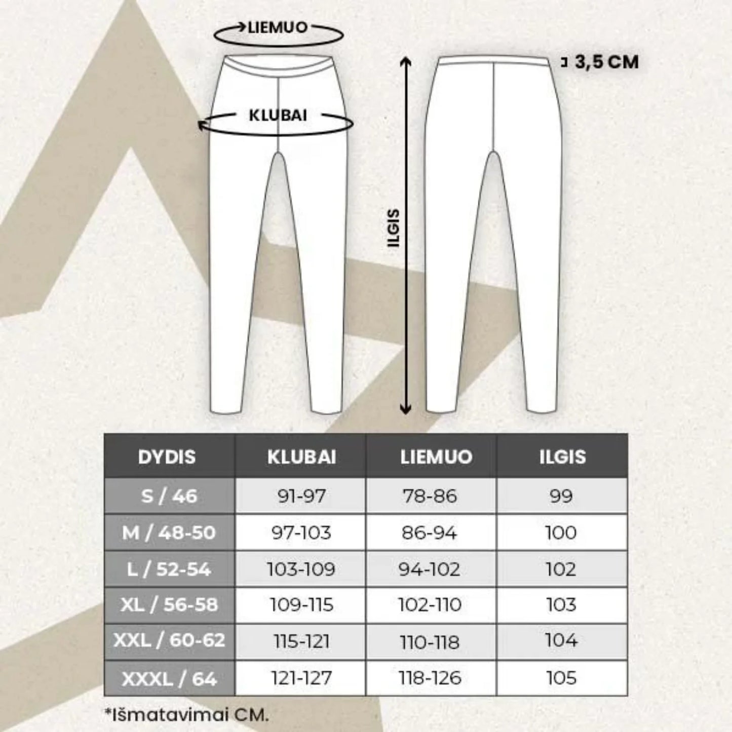 Termo vyriški džinsai