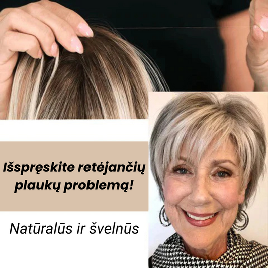 Natūralių plaukų perukas