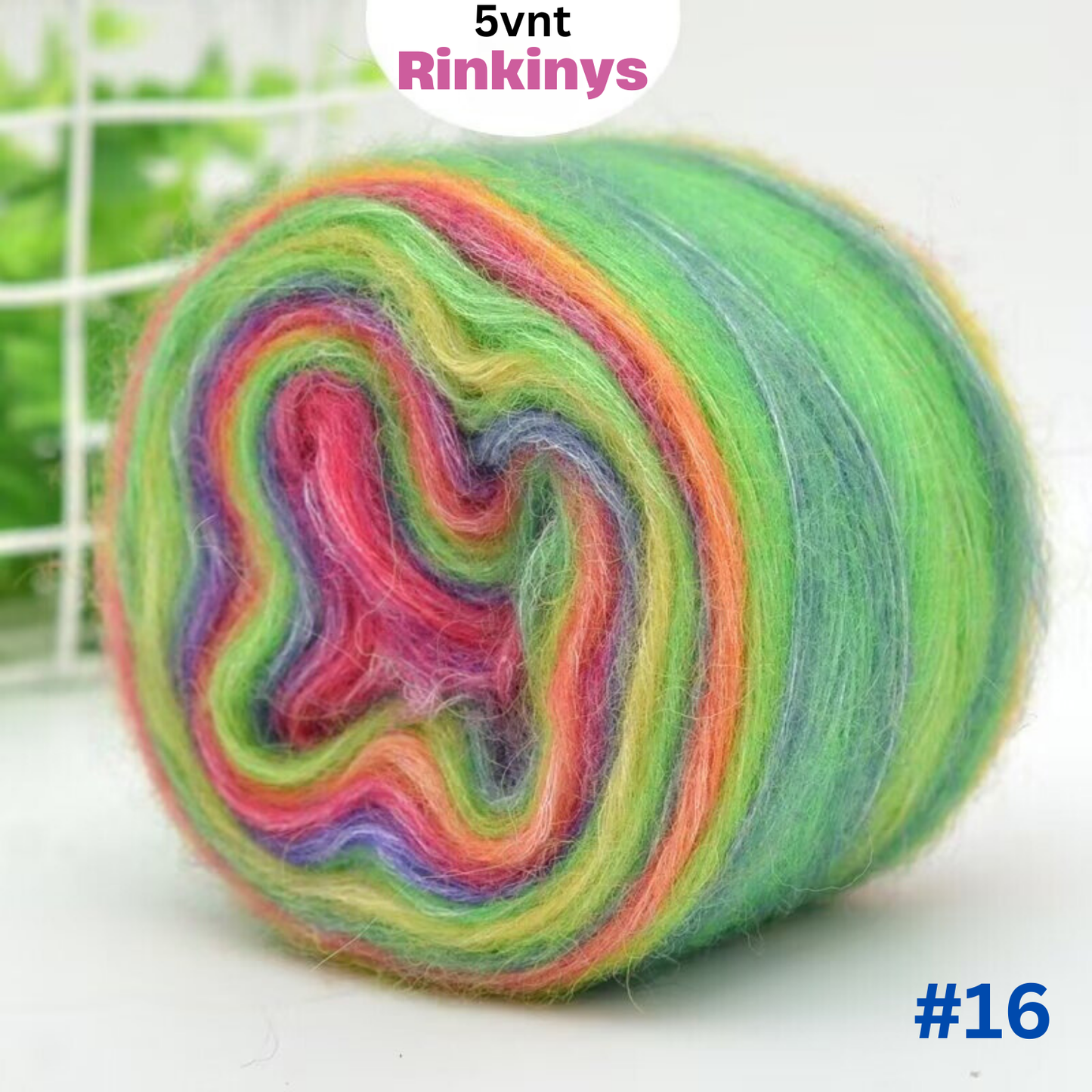 Gradientiniai Moherio Mezgimo Siūlai - Rinkinys