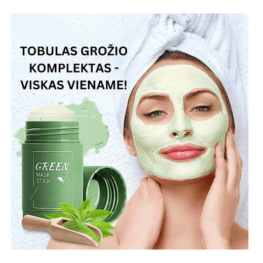 Žaliosios arbatos ekstrakto gilaus valymo kaukė