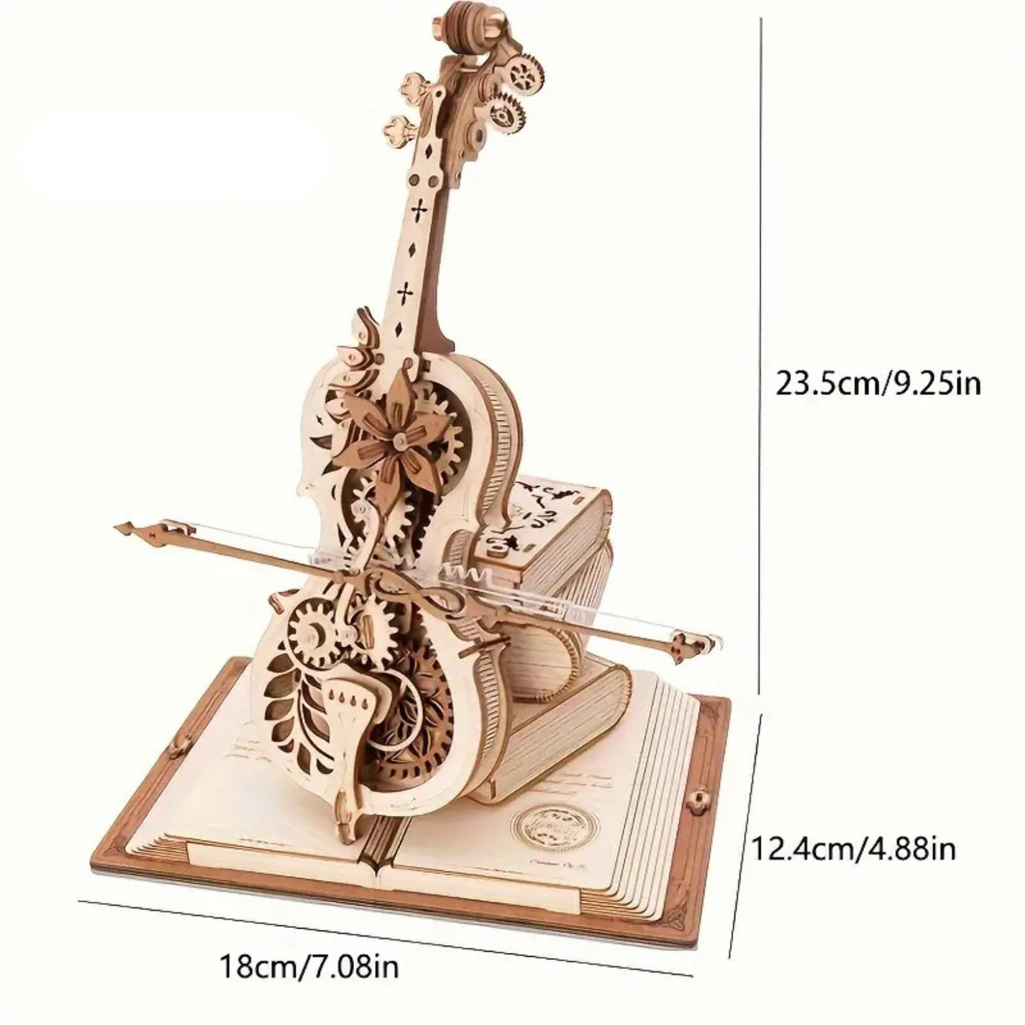 Timberix™ | Grojantis 3D Medinis Konstruktorius - Violončelė