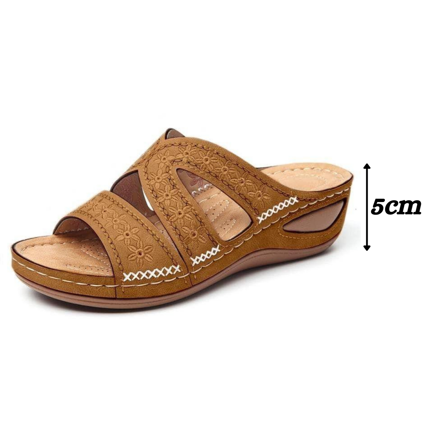 Florvia™ | Gėlių puošti ortopediniai sandalai