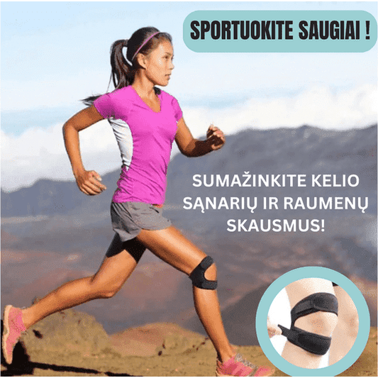 Specialus įtvaras kelio skausmams malšinti