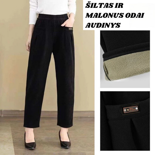 BestClassic™ | Šiltos Elastingos paaukštinto liemens kelnės