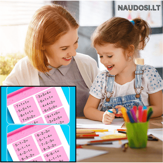 Uždavinių knyga matematikos veiksmams praktikuoti