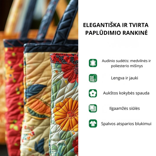 Rankų darbo krepšys į pajūrį