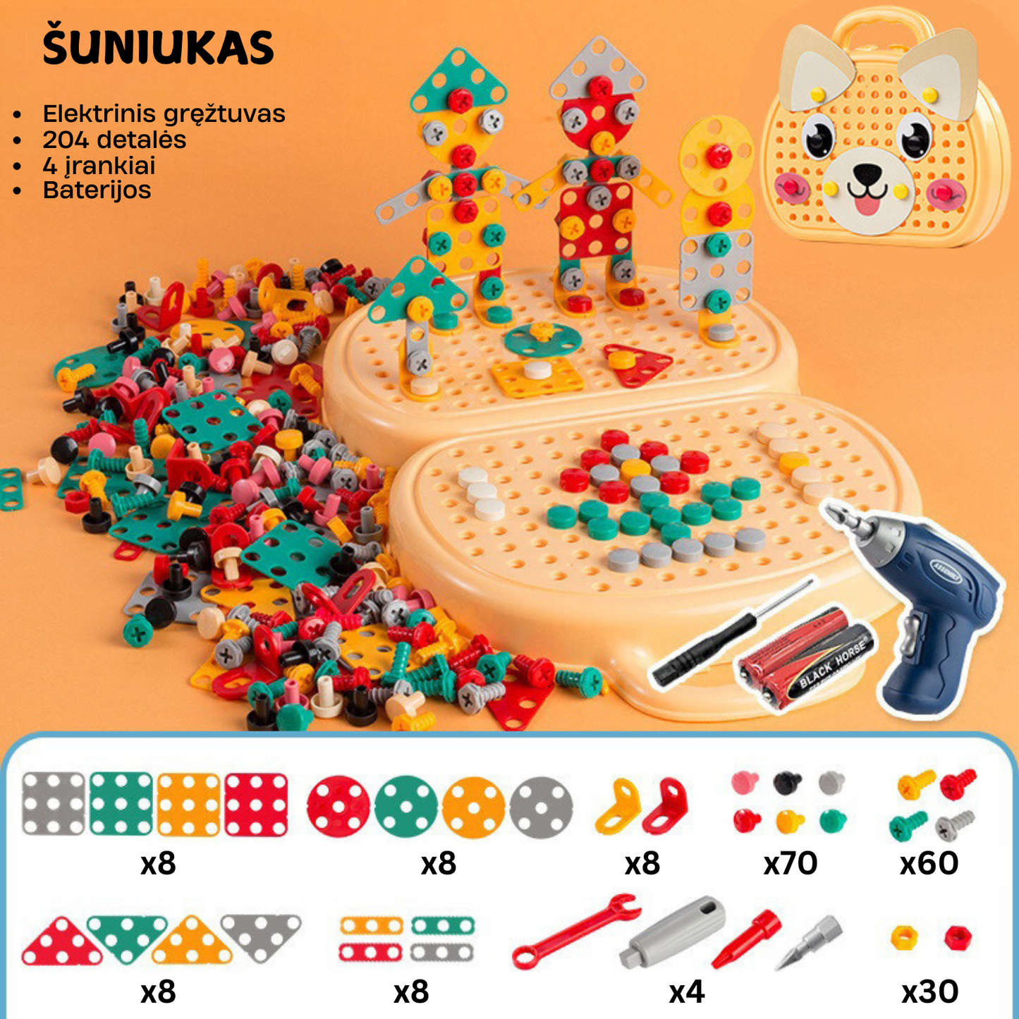 SmartKids™ | Vaikiškas įrankių rinkinys