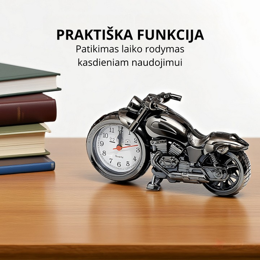 Motociklo formos žadintuvas – laikrodis