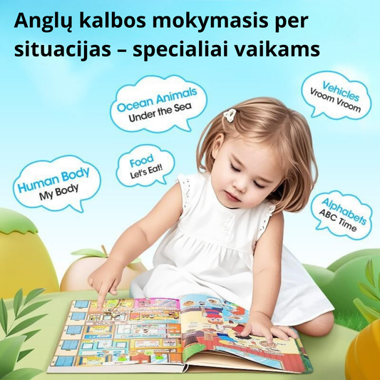 Pirmieji anglų kalbos žodžiai – garsinė knyga