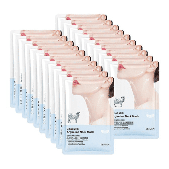 Stangrinanti kaklo kaukė su ožkos pienu ir argirelinu