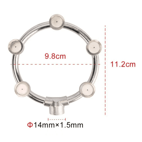 Aukšto slėgio žiedinė purkštuvo galvutė
