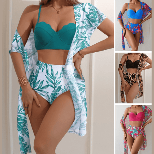 Ocean™ | Maudymosi kostiumėlis paaukštintu liemeniu 3 dalių