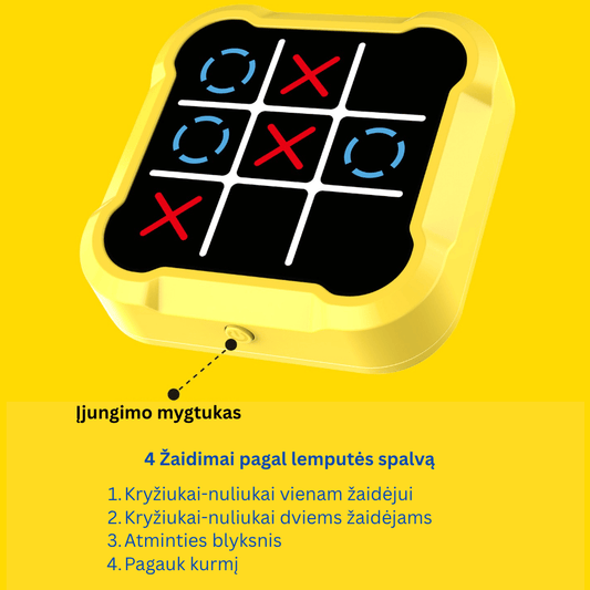 Kryžiukų-nuliukų elektrinis žaidimas