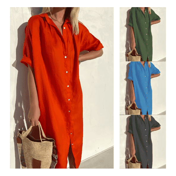 Paprasta medvilninė suknelė