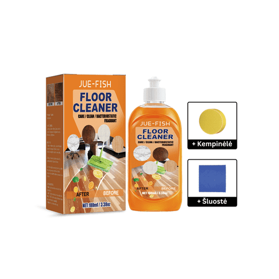 Magiškas grindų valiklis + šluostė su kempinėle dovanų!