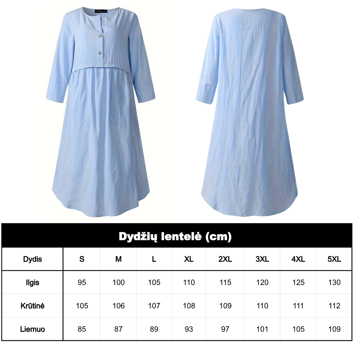 Laisva lininė suknutė