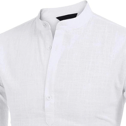 Vyriški lininiai laisvalaikio marškiniai