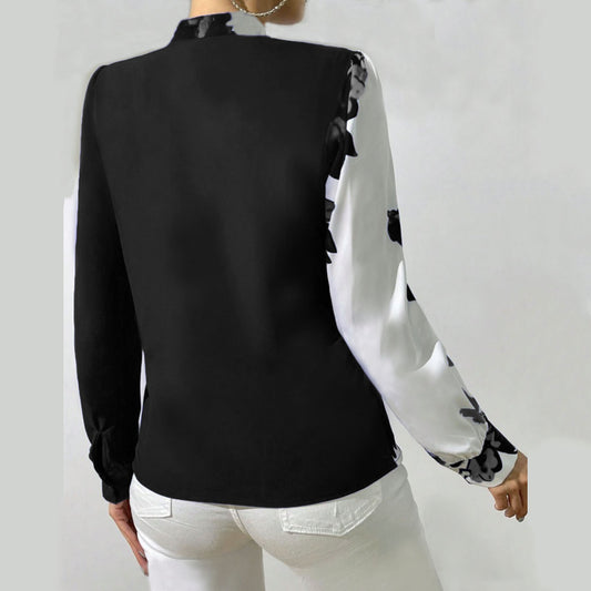 Madingi moteriški marškinėliai su apykakle