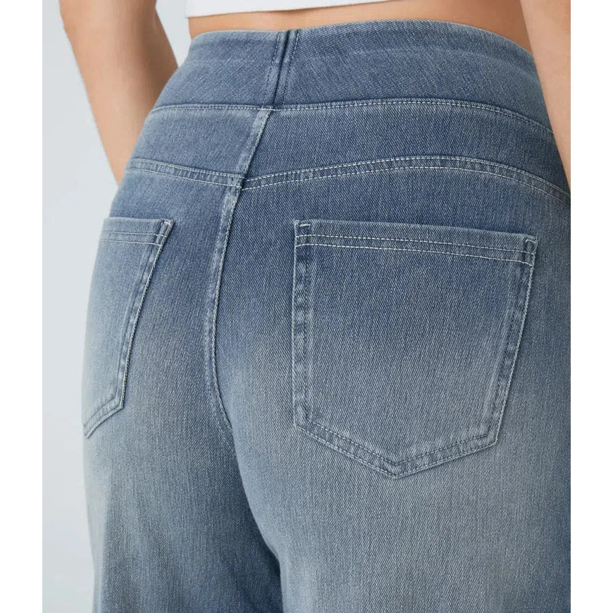 "Freedom Fit" tamprūs paaukštinto liemens džinsai