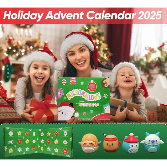 Kalėdinis Advento Kalendorius su Pliušiniais Žaisliukais