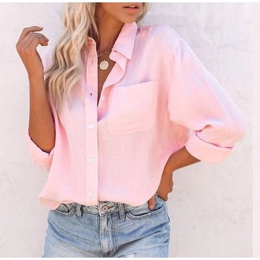 Klasikinio stiliaus lininiai marškiniai