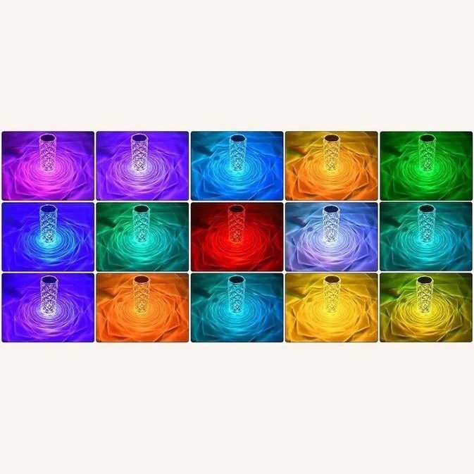 16 Spalvų kristalinė LED lempa