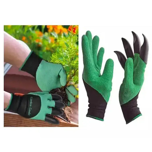 Universalios sodinimo - ravėjimo pirštinės su nagais