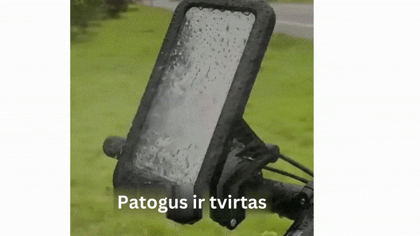 Vandeniui atsparus mobiliojo telefono laikiklis