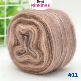 Gradientiniai Moherio Mezgimo Siūlai - Rinkinys