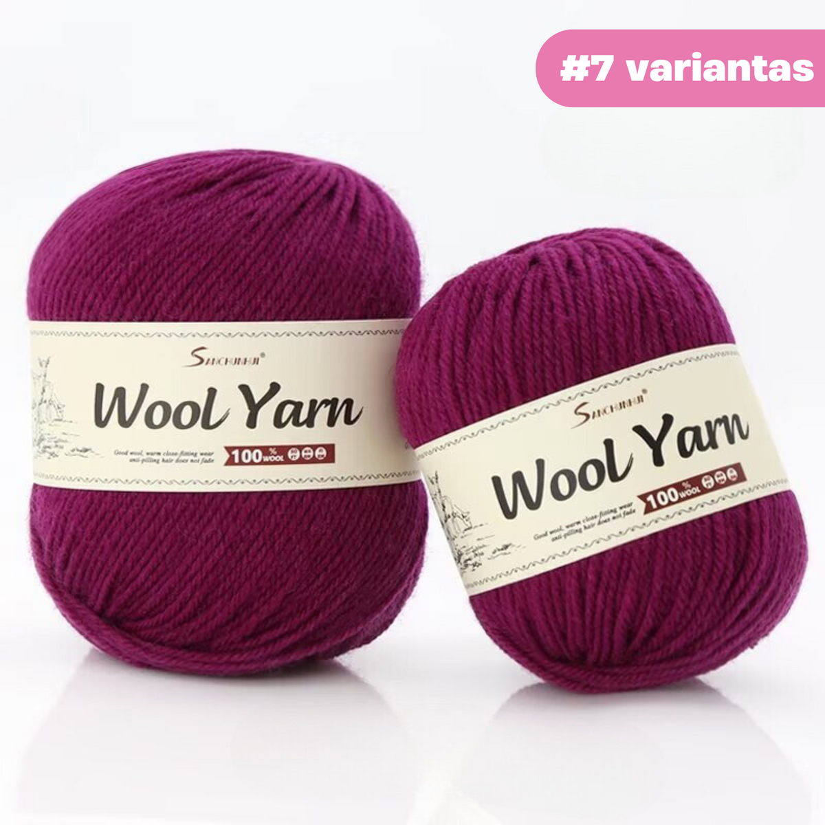 "Premium Wool" - Natūralios vilnos siūlų rinkinys