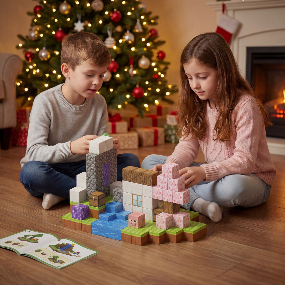 Minecraft magnetinių blokų rinkinys