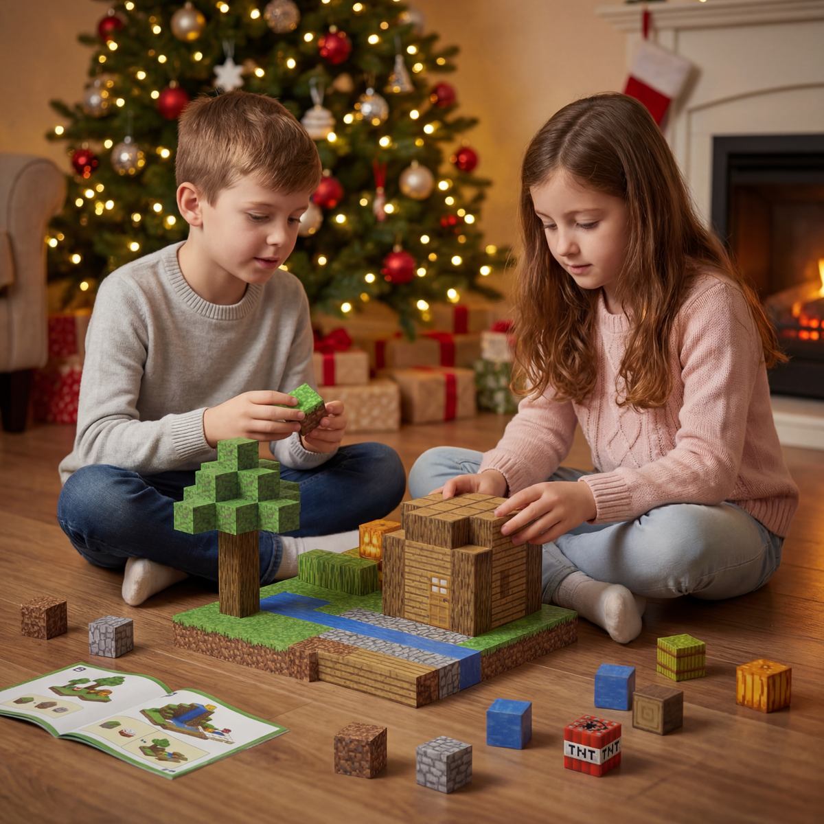 Minecraft magnetinių blokų rinkinys