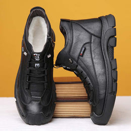 WinterShoes™ | Vyriški odiniai batai su vilnoniu pamušalu
