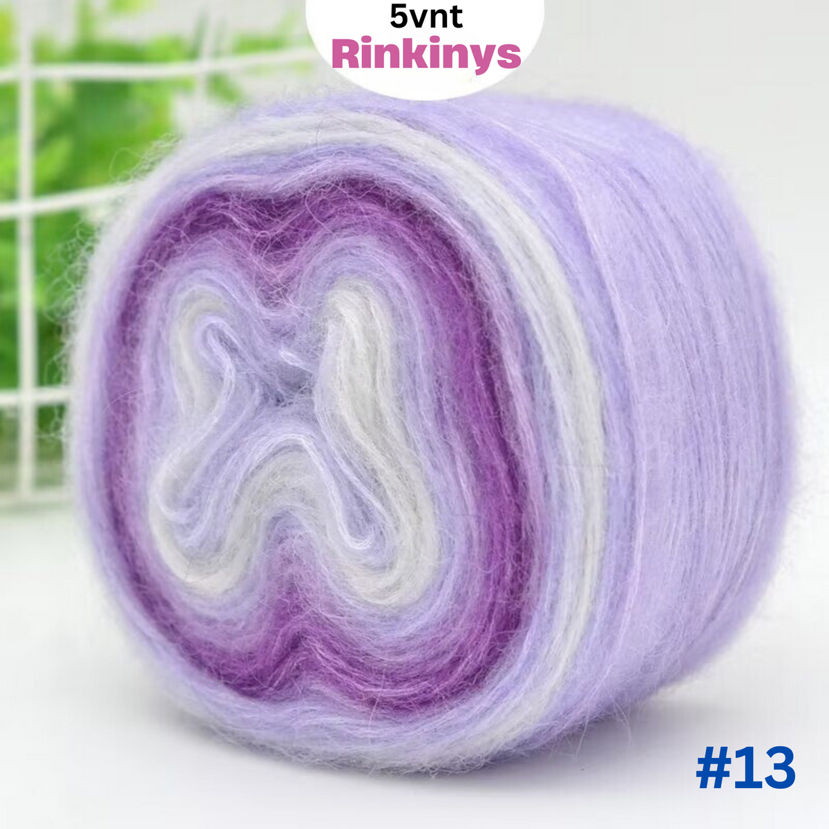 Gradientiniai Moherio Mezgimo Siūlai - Rinkinys