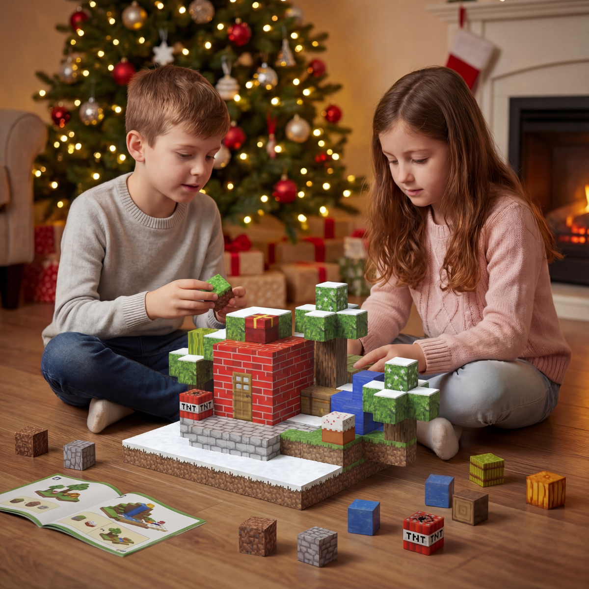 Minecraft magnetinių blokų rinkinys
