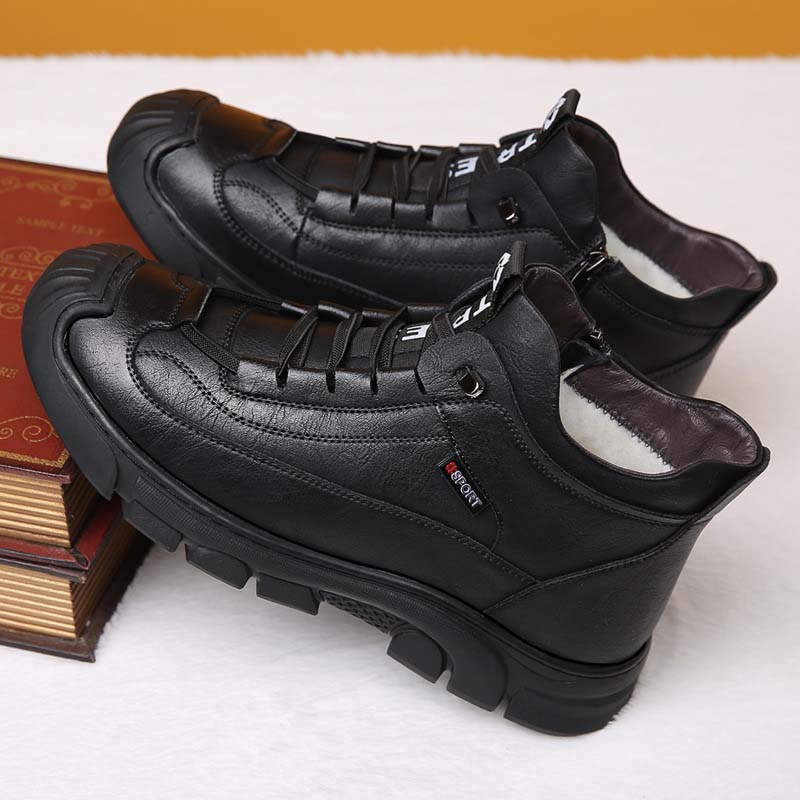 WinterShoes™ | Vyriški odiniai batai su vilnoniu pamušalu