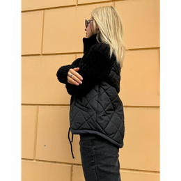 Lusso™ | Moteriška striukė megztomis rankovėmis