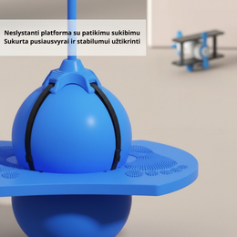 Šokinėjimo kamuolys pusiausvyrai ir koordinacijai lavinti