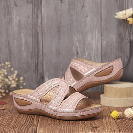 Florvia™ | Gėlių puošti ortopediniai sandalai