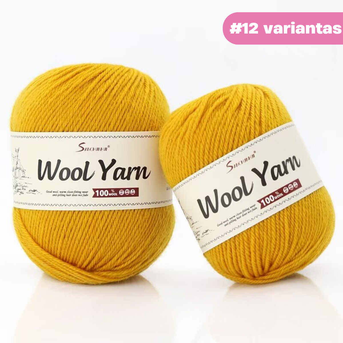 "Premium Wool" - Natūralios vilnos siūlų rinkinys