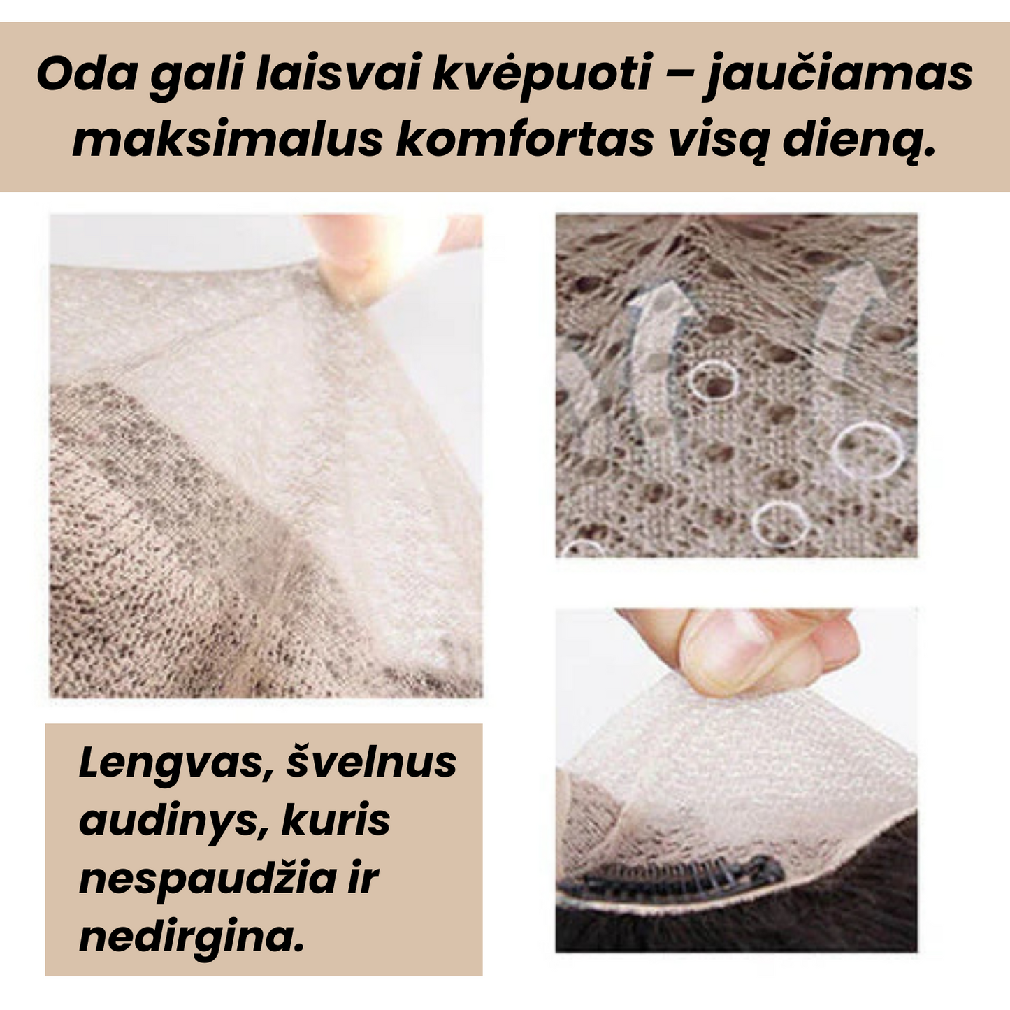 Natūralių plaukų perukas