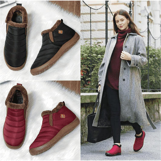 Moteriški rudeniniai batai su kailiuku