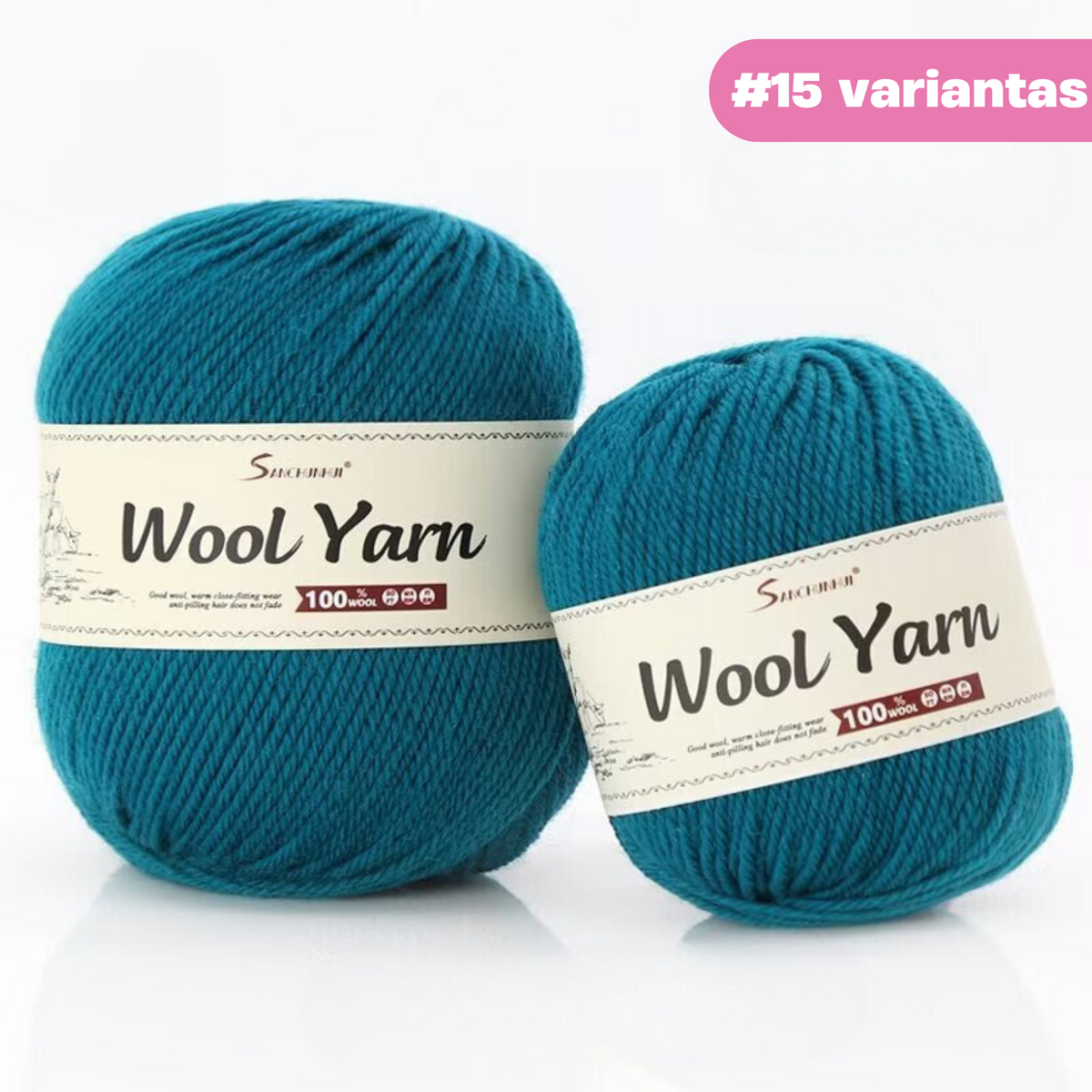 "Premium Wool" - Natūralios vilnos siūlų rinkinys