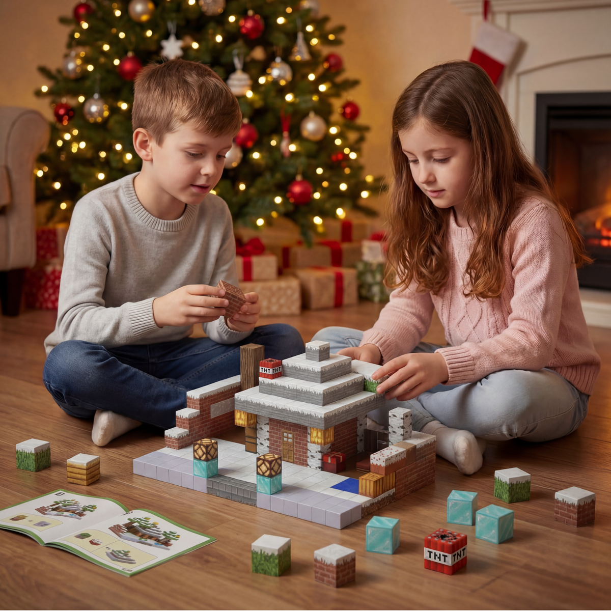 Minecraft magnetinių blokų rinkinys