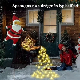 Šviečianti Kalėdinė dekoracija kiemui
