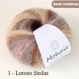 Moherio mezgimo siūlų rinkinys