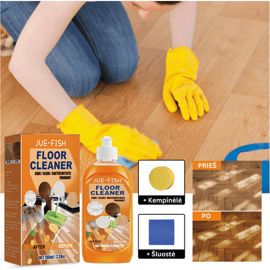 Magiškas grindų valiklis + šluostė su kempinėle dovanų!
