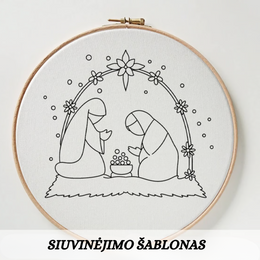 4 Dalių siuvinėjimo rinkinys - Prakartėlė