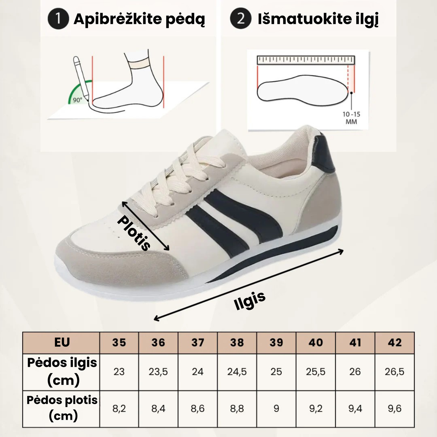 LunaWalk™ | Moteriški bateliai